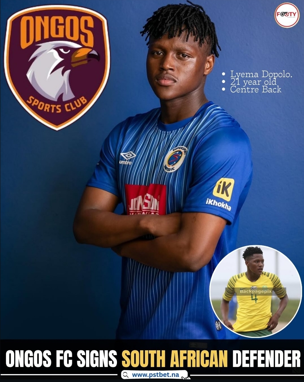 Transfer News: Lyema Dopolo Signs for Ongos FC from SuperSport United