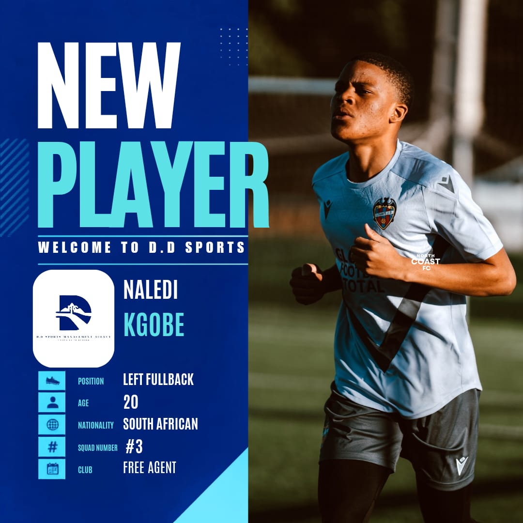 Welcome Naledi Kgobe to the D.D Sports Management Family!